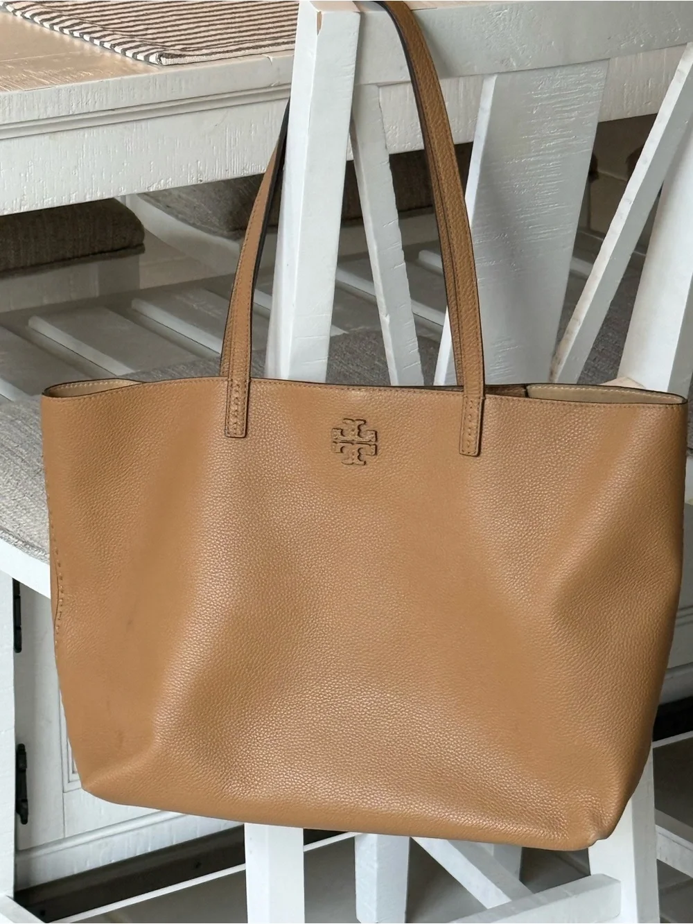 Tory Burch Caramel Leather Tote